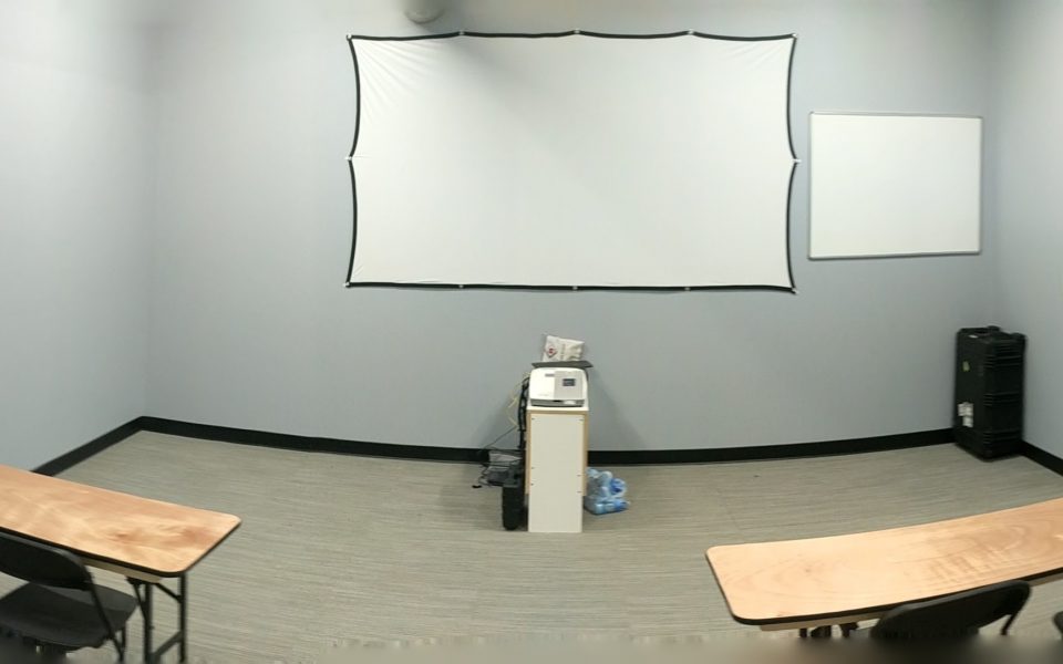Firearms training with an instructor